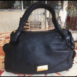 Valentino black leather purse